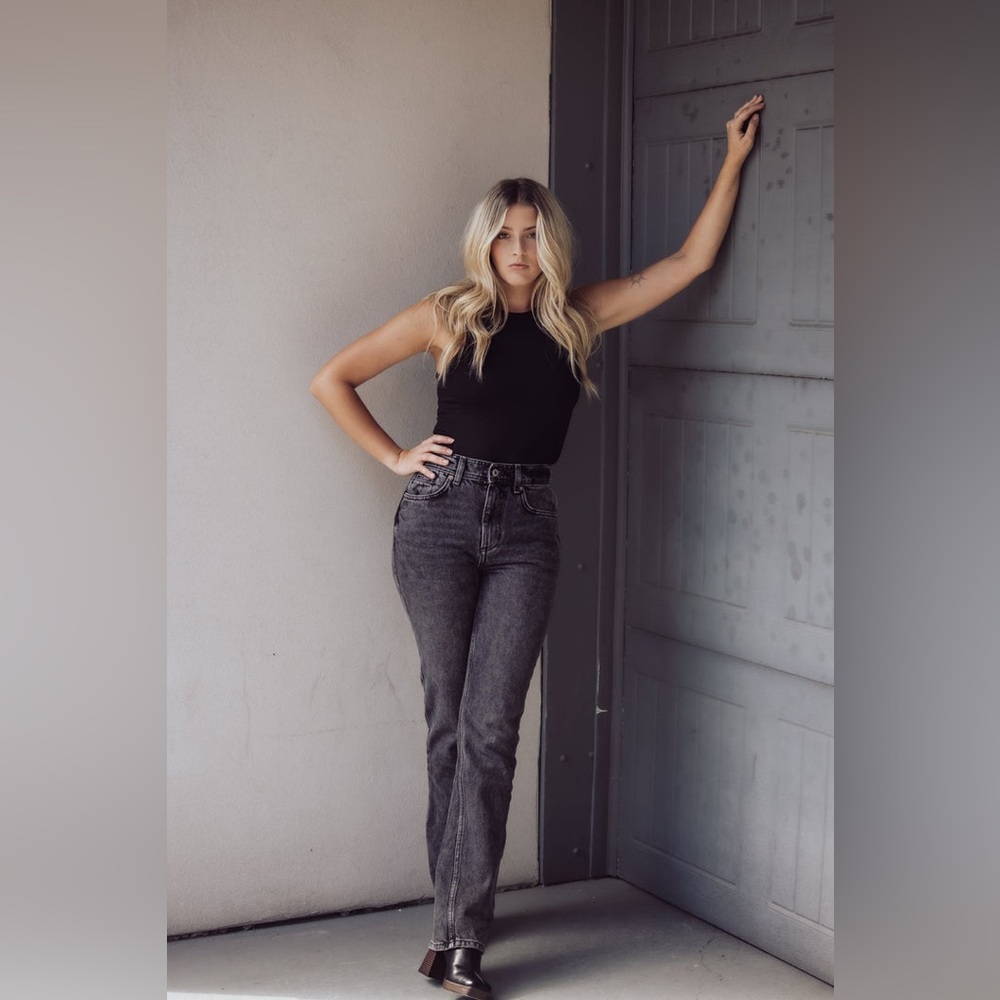 Free People We the Free High Waisted Straight Leg Jeans